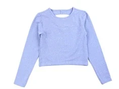 Kids ONLY grapemist back cut out short glitter top